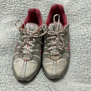 Nike Women’s Air Max Torch2 - White, Pink Clay, Metallic Silver. Size 8.